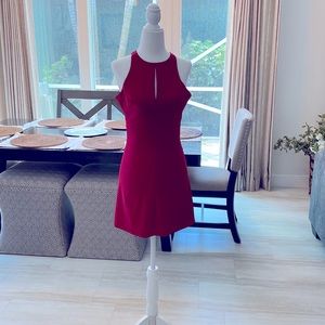 Red cocktail dress